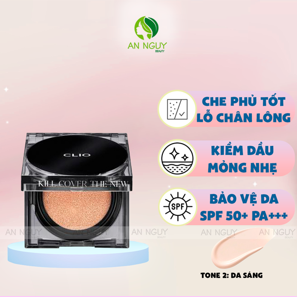 Phấn Nước Clio Kill Cover The New Founwear Cushion SPF 50+, PA+++ Mini 5gr