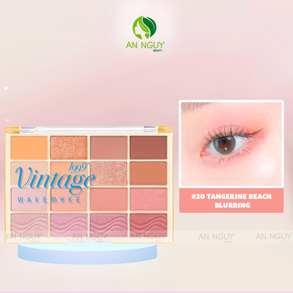 Bảng Phấn Mắt 16 Ô Wakemake Soft Blurring Eye Palette 14g