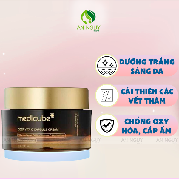 Kem Dưỡng Medicube Deep Vita C Capsule Cream Sáng Da, Mờ Thâm 55g