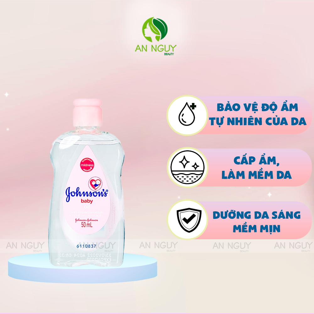 Dầu Johnson's Baby Massage & Dưỡng Ẩm