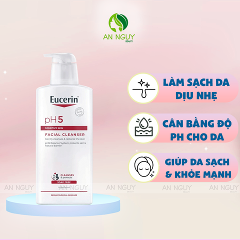 Sữa Rửa Mặt Eucerin PH5 Facial Cleanser Dành Cho Da Nhạy Cảm 400ml