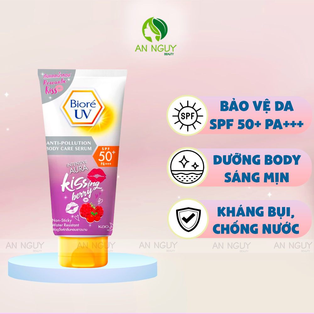 Serum Chống Nắng Bioré UV Anti-Pollution Body Care Serum SPF50+/PA+++ Bảo Vệ Da, Dưỡng Ẩm 150ml