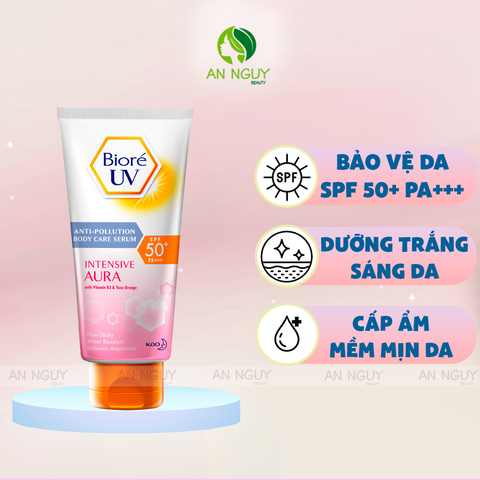 Serum Chống Nắng Bioré UV Anti-Pollution Body Care Serum SPF50+/PA+++ Bảo Vệ Da, Dưỡng Ẩm 150ml