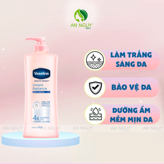 Dưỡng Thể Chống Nắng Vaseline Healthy Bright Insta Radiance UV Tone-Up Lotion Dưỡng Trắng Da 350ml