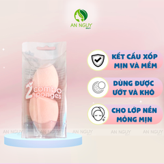 Set 2 Bông Mút Trang Điểm Odbo Makeup Sponge