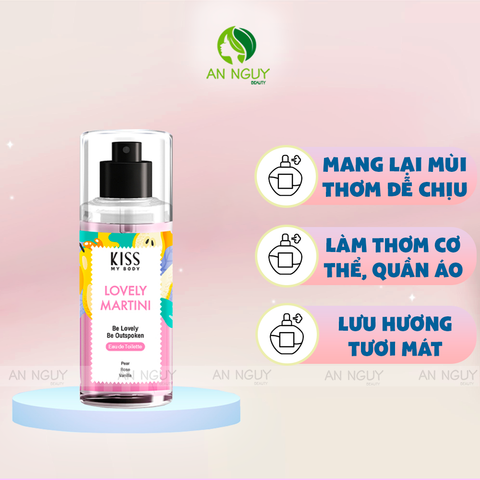 Xịt Thơm Kiss My Body Eau De Toilette #LovelyMartini 88ml