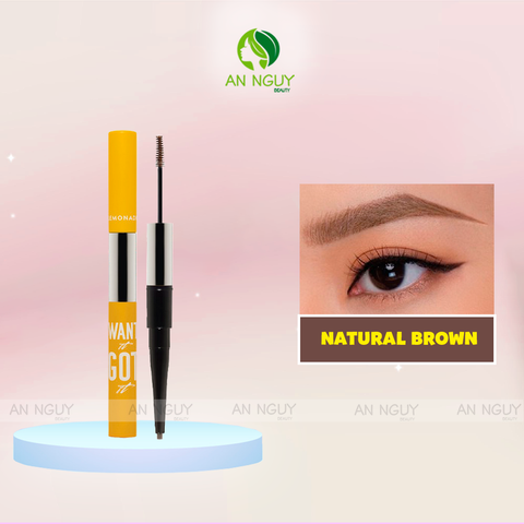 Chì Kẻ Mày 2 Đầu Lemonade Want It Got It Dual Eyebrow (2g + 2ml)