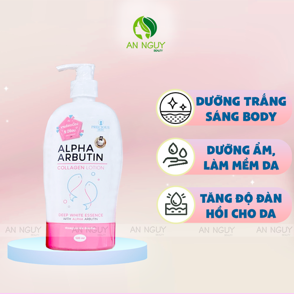 Sữa Dưỡng Trắng Body Alpha Arbutin Collagen Lotion 500ml