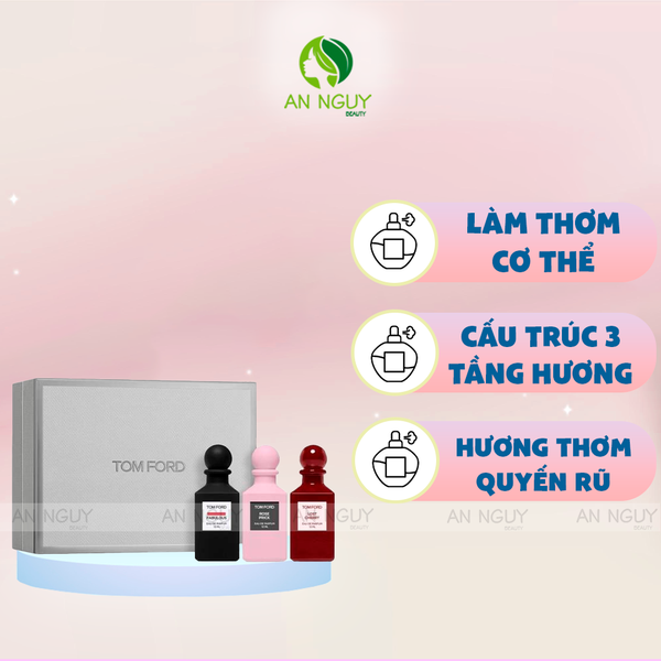 Set 3 Nước Hoa Tom Ford Eau De Parfum (3 chai x 12ml)
