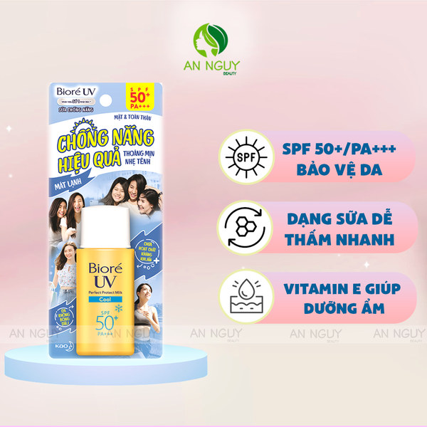 Sữa Chống Nắng Bioré UV Perfect Protect Milk SPF50+ PA+++ 25ml