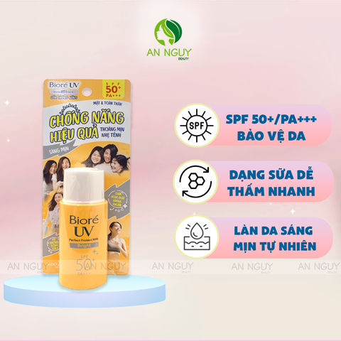 Sữa Chống Nắng Bioré UV Perfect Protect Milk SPF50+ PA+++ 25ml