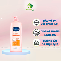 Sữa Dưỡng Thể Vaseline Healthy Bright SPF24 PA++ Chống Nắng Và Dưỡng Sáng Da 350ml