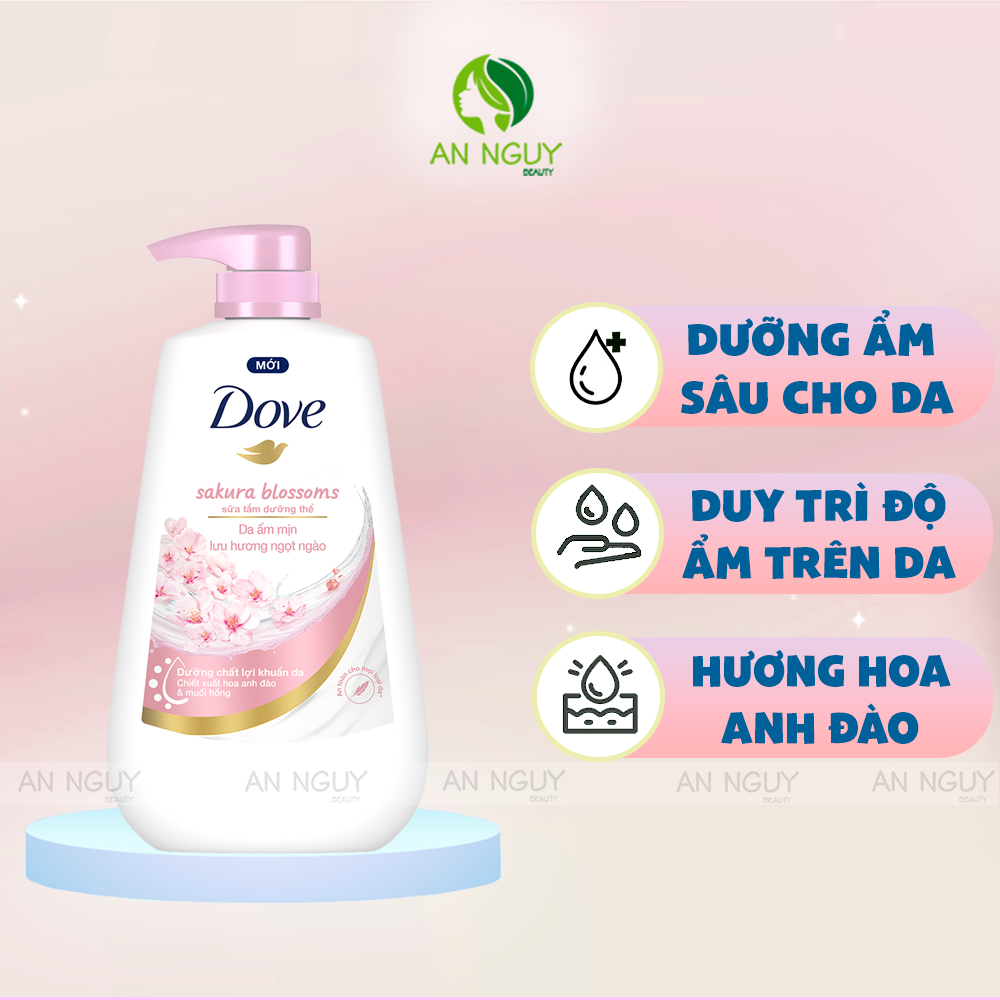 Sữa Tắm Dove Body Wash Dưỡng Thể, Làm Sạch Da Dịu Nhẹ 500g