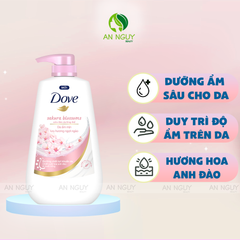 Sữa Tắm Dove Body Wash Dưỡng Thể, Làm Sạch Da Dịu Nhẹ 500g