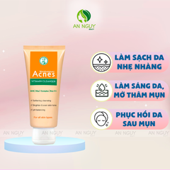 Kem Rửa Mặt Acnes Vitamin Cleanser Sáng Da, Mờ Thâm 100g