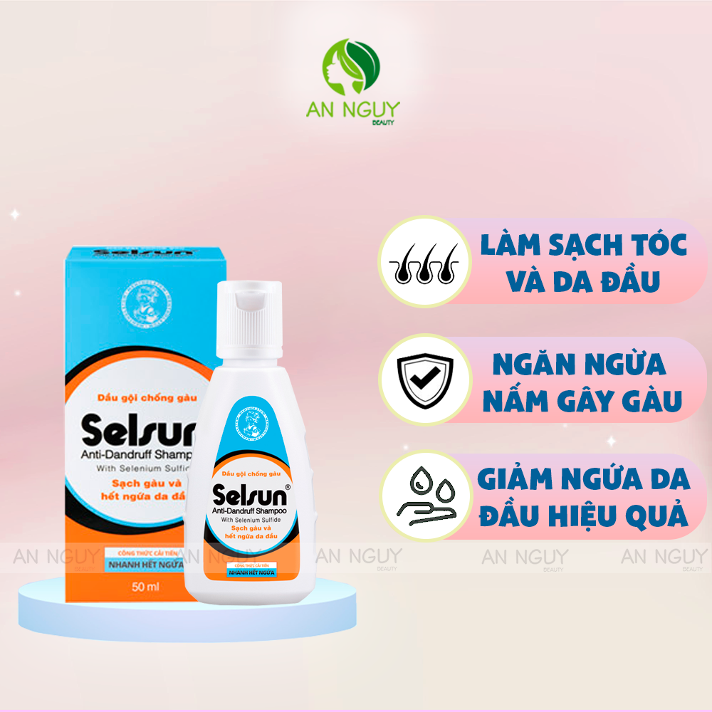 Dầu Gội Selsun Anti-Dandruff Shampoo Chống Gàu Ngứa, Nấm Da Đầu