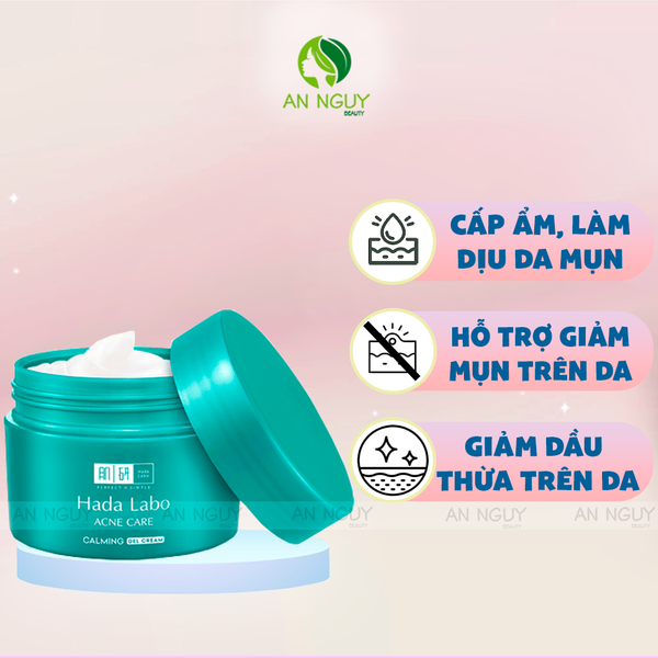 Kem Dưỡng Hada Labo Acne Care Calming Gel Cream Cải Thiện Da Mụn 50g