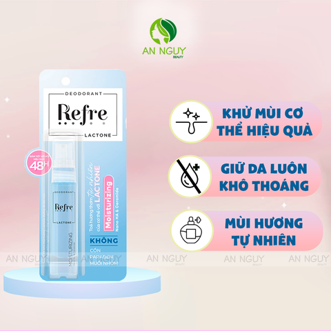 Xịt Khử Mùi Refre Lactone Deodorant Hương Thơm Tự Nhiên 30ml