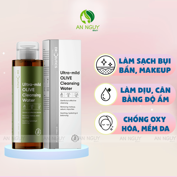 Nước Tẩy Trang DrCeutics Ultra-Mild Olive Cleansing Water 500ml
