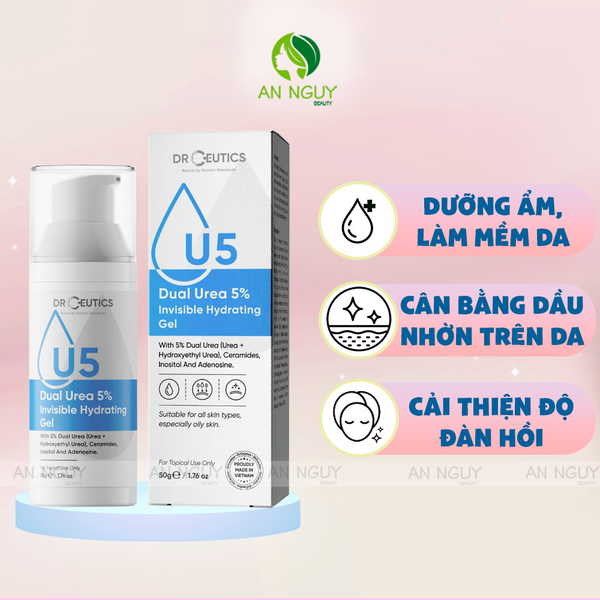 Gel Dưỡng DrCeutics Dual Urea 5% Invisible Hydrating Cấp Ẩm Cho Da 50g