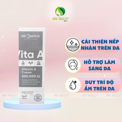 Kem Dưỡng DrCeutics Vitamin A Cream 200.000 IU Làm Sáng Da 50g