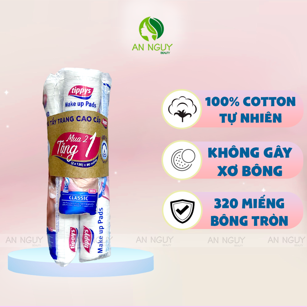 Bông Tẩy Trang Tippys Make Up Pads