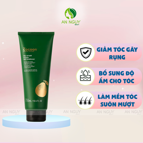 Dầu Xả Bưởi Cocoon Pomelo Hair Conditioner Giảm Gãy Rụng Và Làm Mềm Tóc 310ml