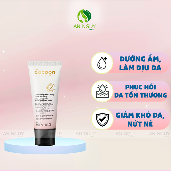 Sáp Dưỡng Ẩm Đa Năng Cocoon Hau Giang Lotus Multi - Purpose Balm 30ml