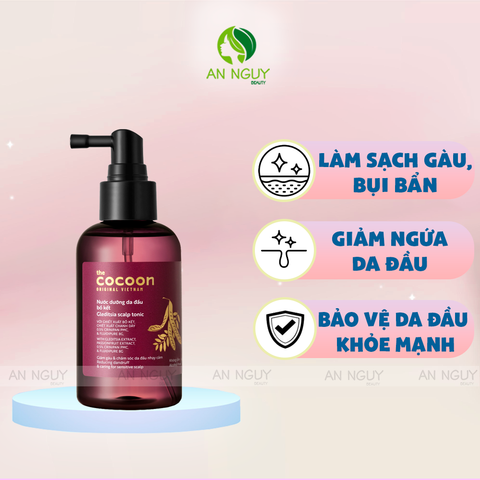 Nước Dưỡng Da Đầu Cocoon Gleditsia Scalp Tonic Chiết Xuất Bồ Kết, Giảm Gàu 140ml