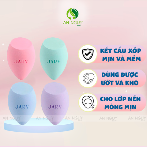 Bông Mút Trang Điểm Jary Nhiều Màu