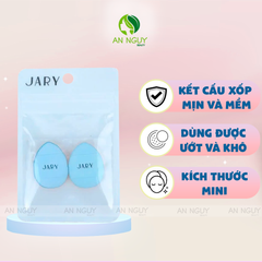 Set 2 Mút Mini Jary Finger Makeup Puff Tán Kem Nền/ Kem Che Khuyết Điểm
