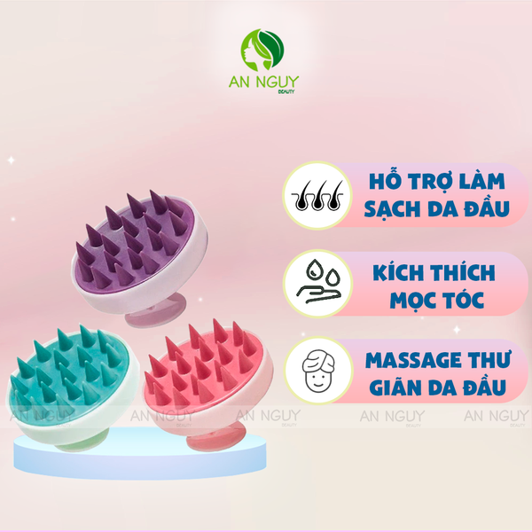 Lược Gội Đầu Massage Jary Scalp Massaging Shampoo Brush Nhiều Màu