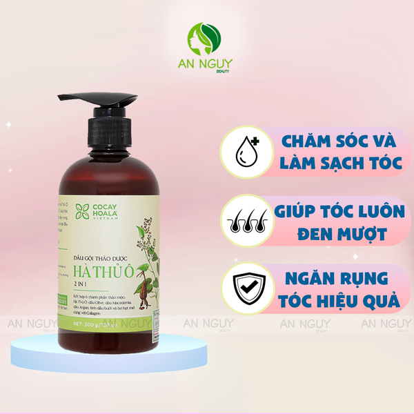 Dầu Gội Thảo Dược 2in1 Cocayhoala Hà Thủ Ô 450g