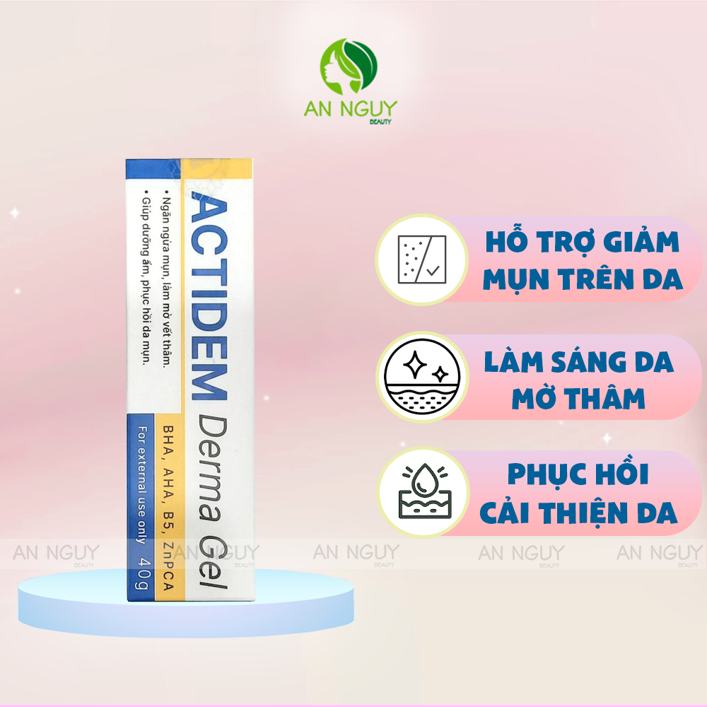 Gel Giảm Mụn, Mờ Thâm Actidem Derma Gel Phục Hồi Da Mụn