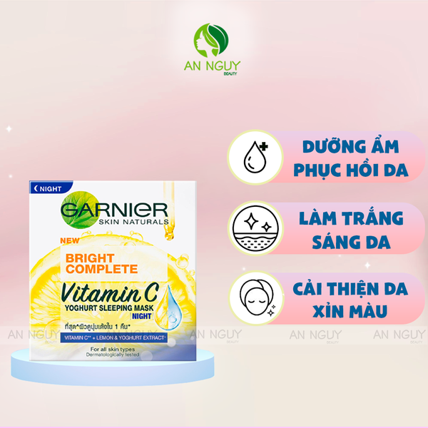 Mặt Nạ Ngủ Garnier Light Complex Sleeping Mask Dưỡng Sáng Da Ban Đêm