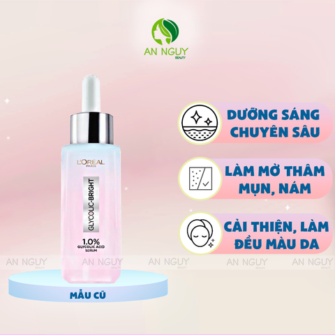 Tinh Chất L'Oreal Paris Glycolic-Bright Serum Trắng Da Tức Thì 30ml