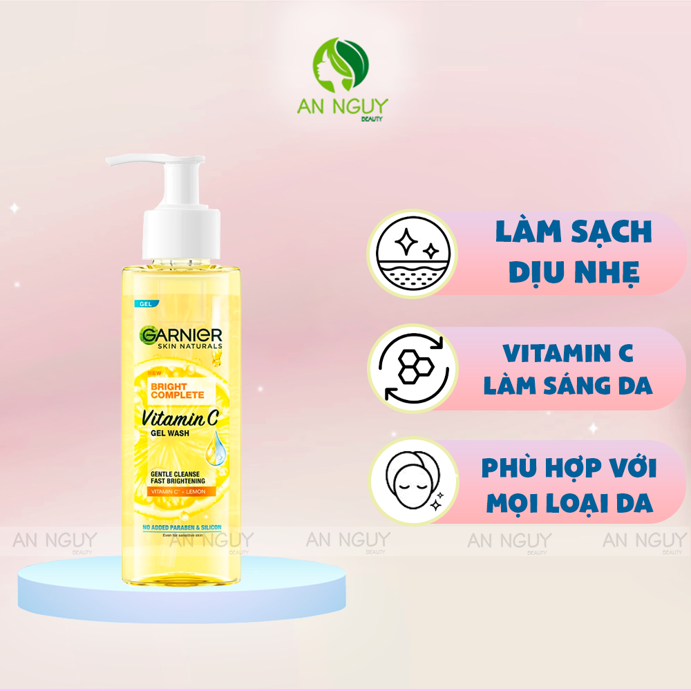 Gel Rửa Mặt Garnier Skin Naturals Bright Complete 120ml