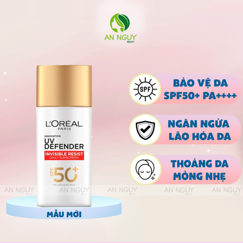 Kem Chống Nắng L'Oreal Paris UV Defender Daily Sunscreen SPF50+ PA++++ 50ml