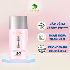 Kem Chống Nắng L'Oreal Paris Glycolic-Bright Anti-Dark Spot Daily UV Fluid Giảm Thâm Nám 50ml