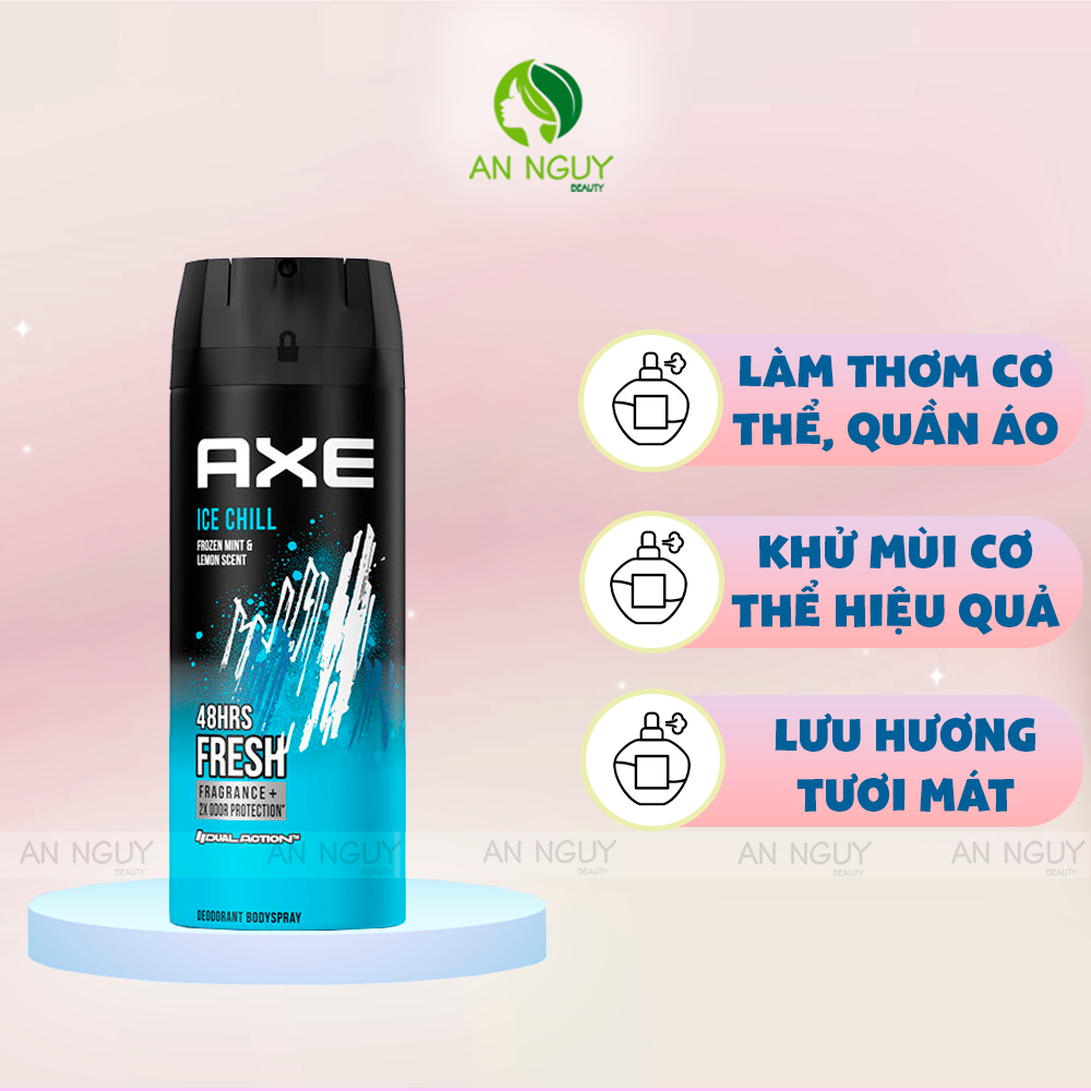 Xịt Khử Mùi Axe Lưu Hương Nước Hoa Dành Cho Nam 135ml