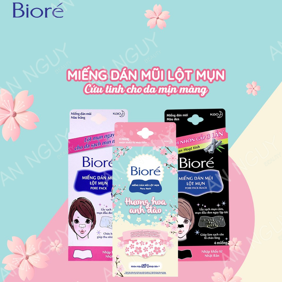 Miếng Dán Lột Mụn Mũi Bioré Pore Pack 4 Miếng