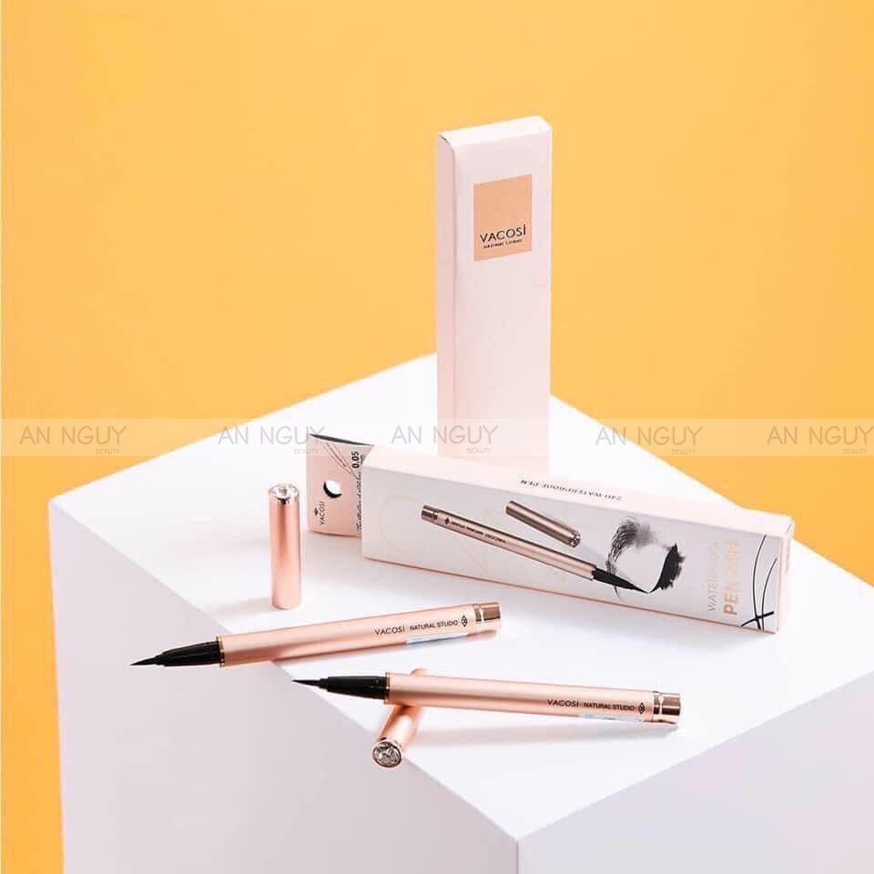 Kẻ Mắt Vacosi Waterproof Pen 24h Lâu Trôi 2gr (Rose Gold)