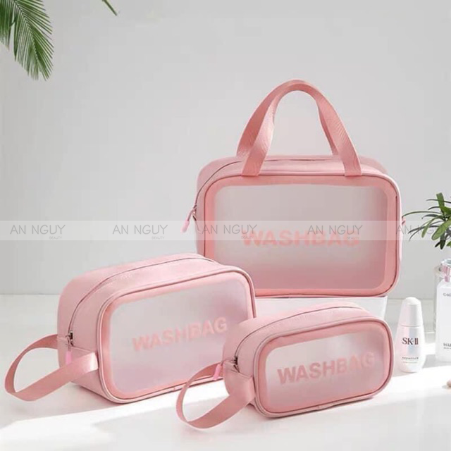 Túi Đựng Mỹ Phẩm WASH BAG - Màu Hồng