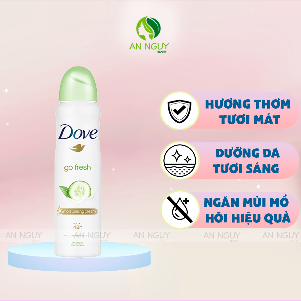 Xịt Khử Mùi Dove Moisturising Cream 48H 135ml