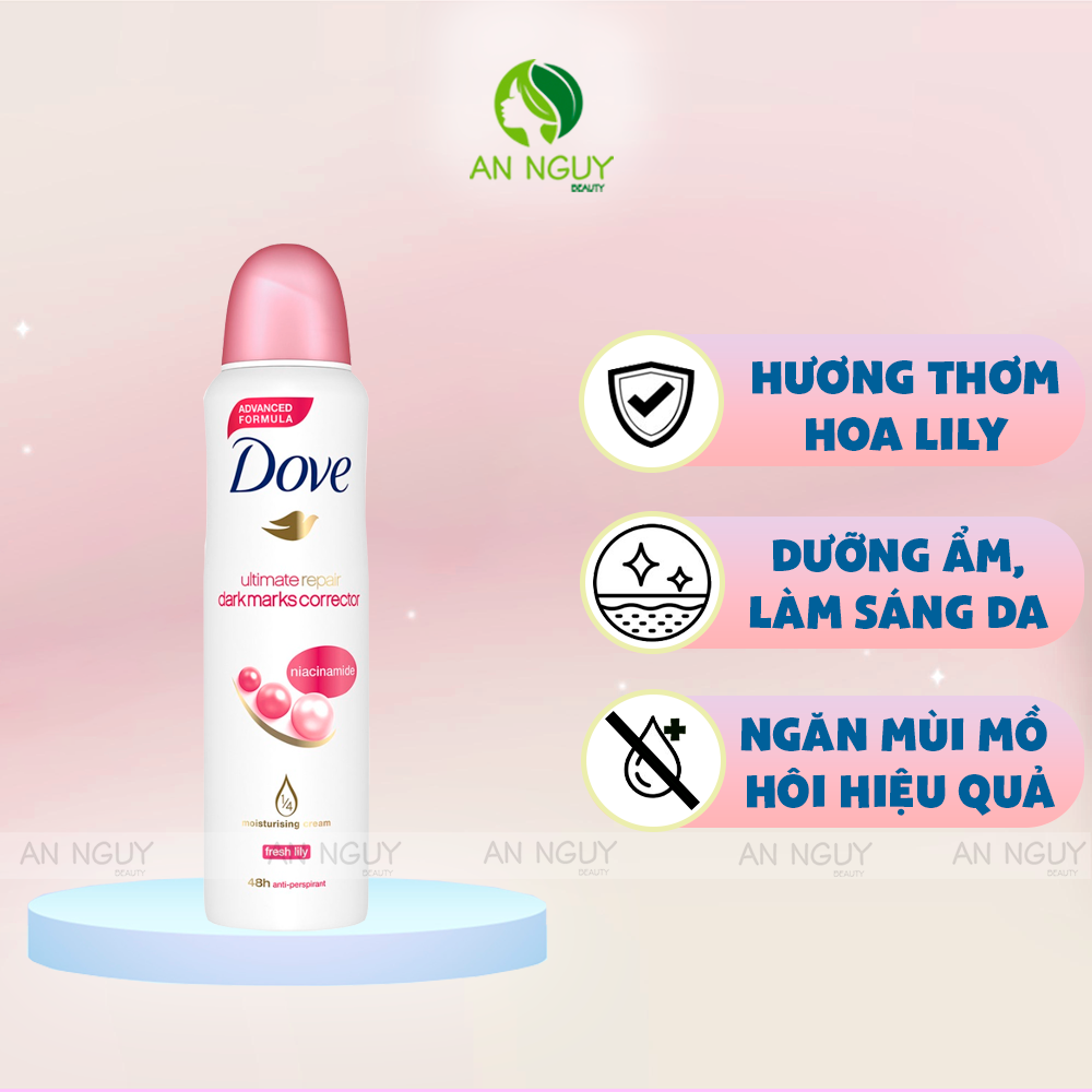 Xịt Khử Mùi Dove Moisturising Cream 48H 135ml