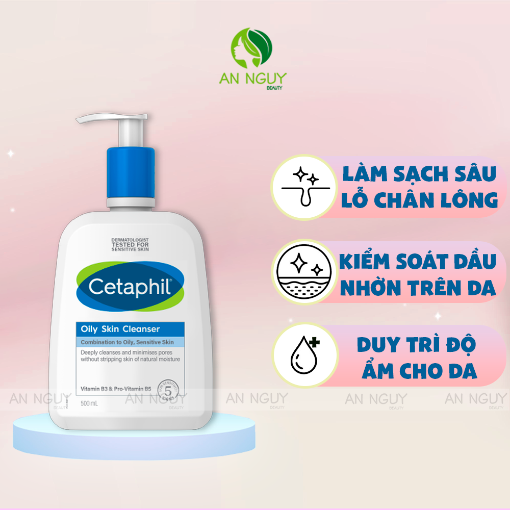 Sữa Rửa Mặt Cetaphil Oily Skin Cleanser Dành Cho Da Hỗn Hợp Đến Da Dầu
