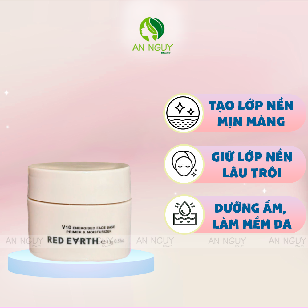 Kem Lót Red Earth V10 Energised Face Base Primer & Moisturizer