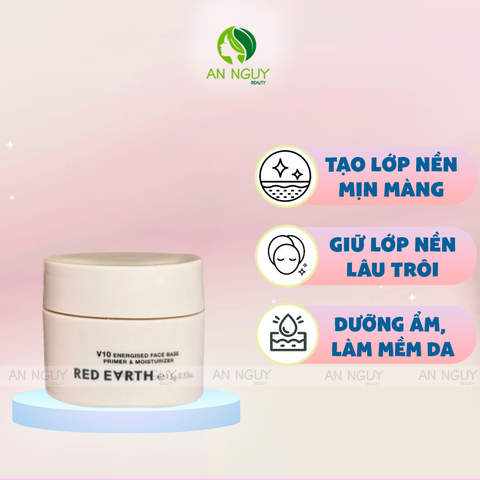 Kem Lót Red Earth V10 Energised Face Base Primer & Moisturizer