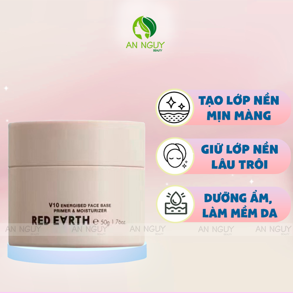 Kem Lót Red Earth V10 Energised Face Base Primer & Moisturizer