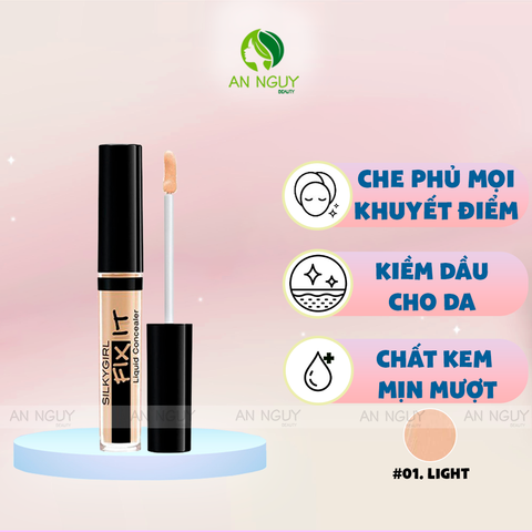 Kem Che Khuyết Điểm SilkyGirl Fix It Liquid Concealer 2.5ml